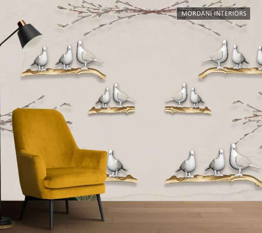 CUTE BIRDS TROPICAL WALL MURALS _ I